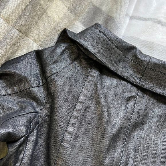 BYRON LARS GREY STRIPPED JACKET SIZE 6 - Picture 9 of 10